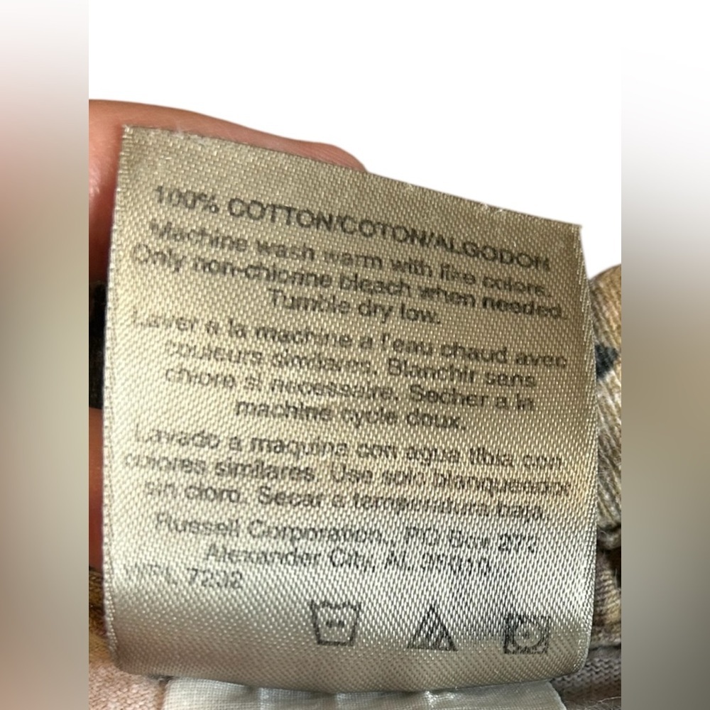 Vintage Mossy Oak Camo Long Sleeve Tee Mens L Faded Hunting Shirt - Picture 10 of 10